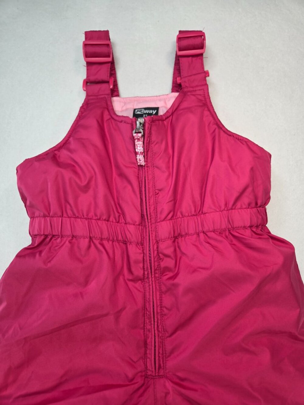 RWay Girls 2T Hot Pink Insulated Snow Bib Overalls Ski Snow Pants Winter - Picture 3 of 9